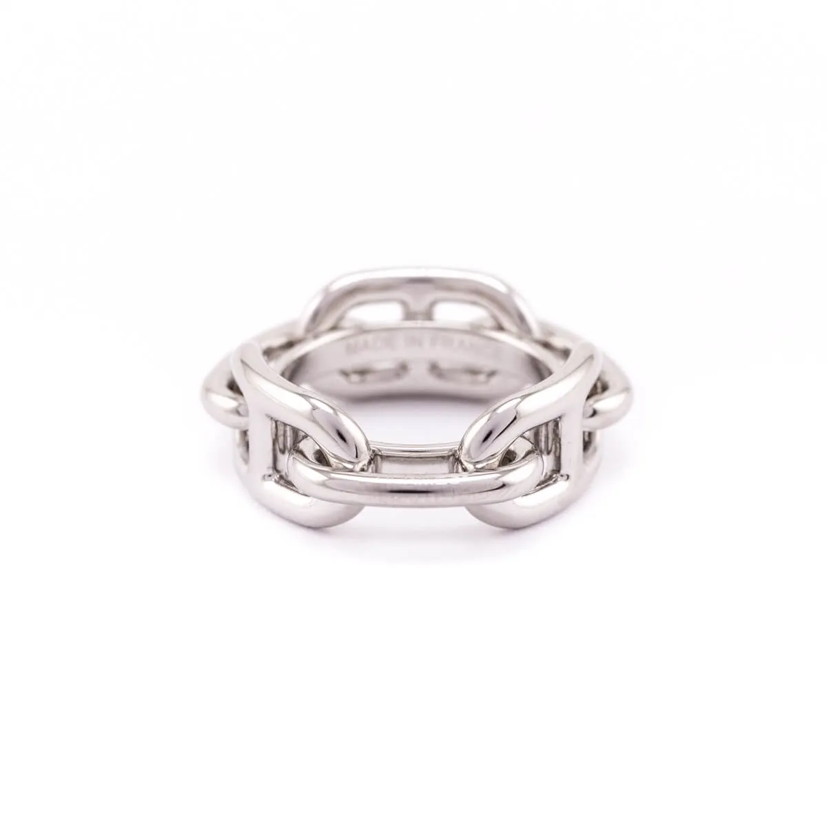 Hermes Palladium-Plated Brass Regate Scarf Ring