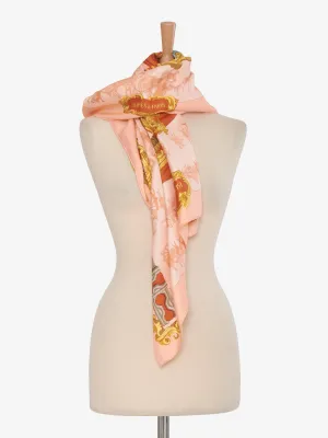 Hermès Silk Scarf Printed "La Berline D'or"