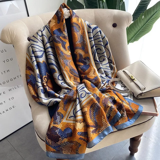 Luxury Silk Scarf  Hijab Shawl