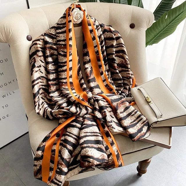 Luxury Silk Scarf  Hijab Shawl