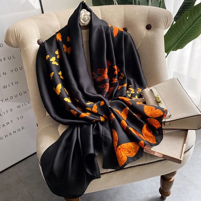 Luxury Silk Scarf  Hijab Shawl