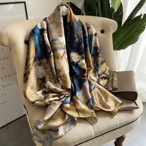 Luxury Silk Scarf  Hijab Shawl