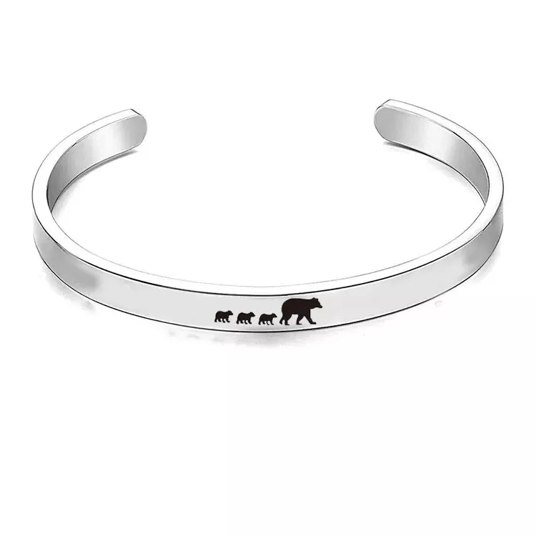 Mama Bear Cuff Bracelet