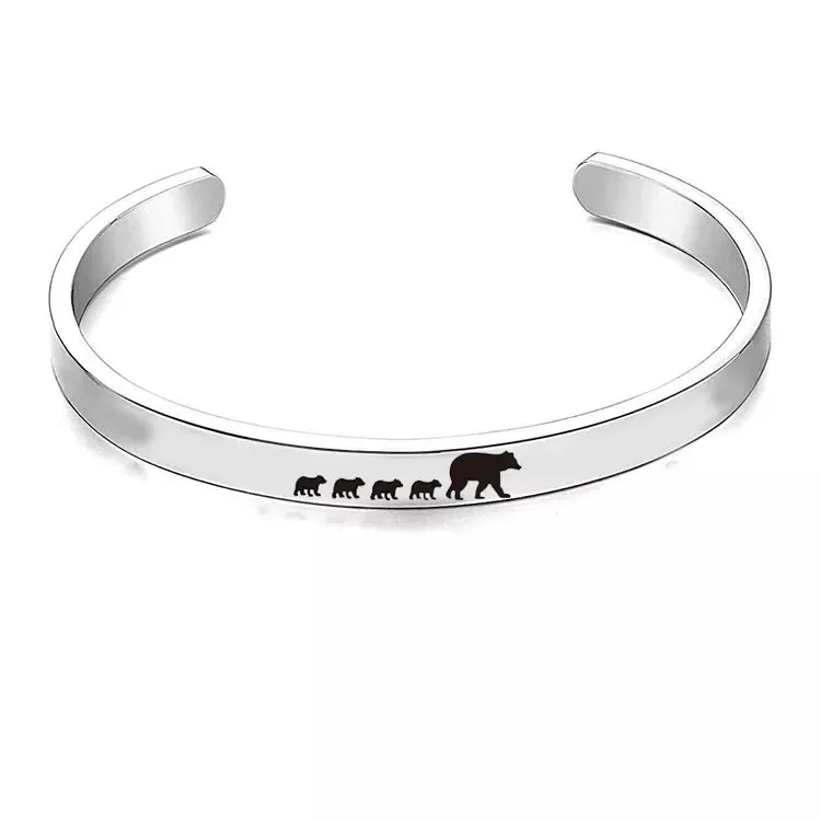 Mama Bear Cuff Bracelet