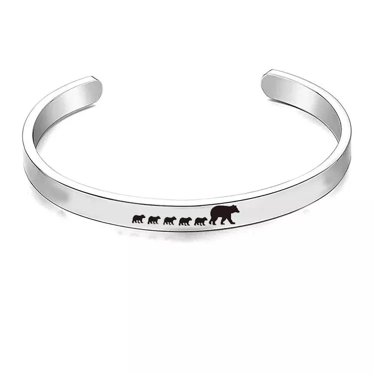 Mama Bear Cuff Bracelet