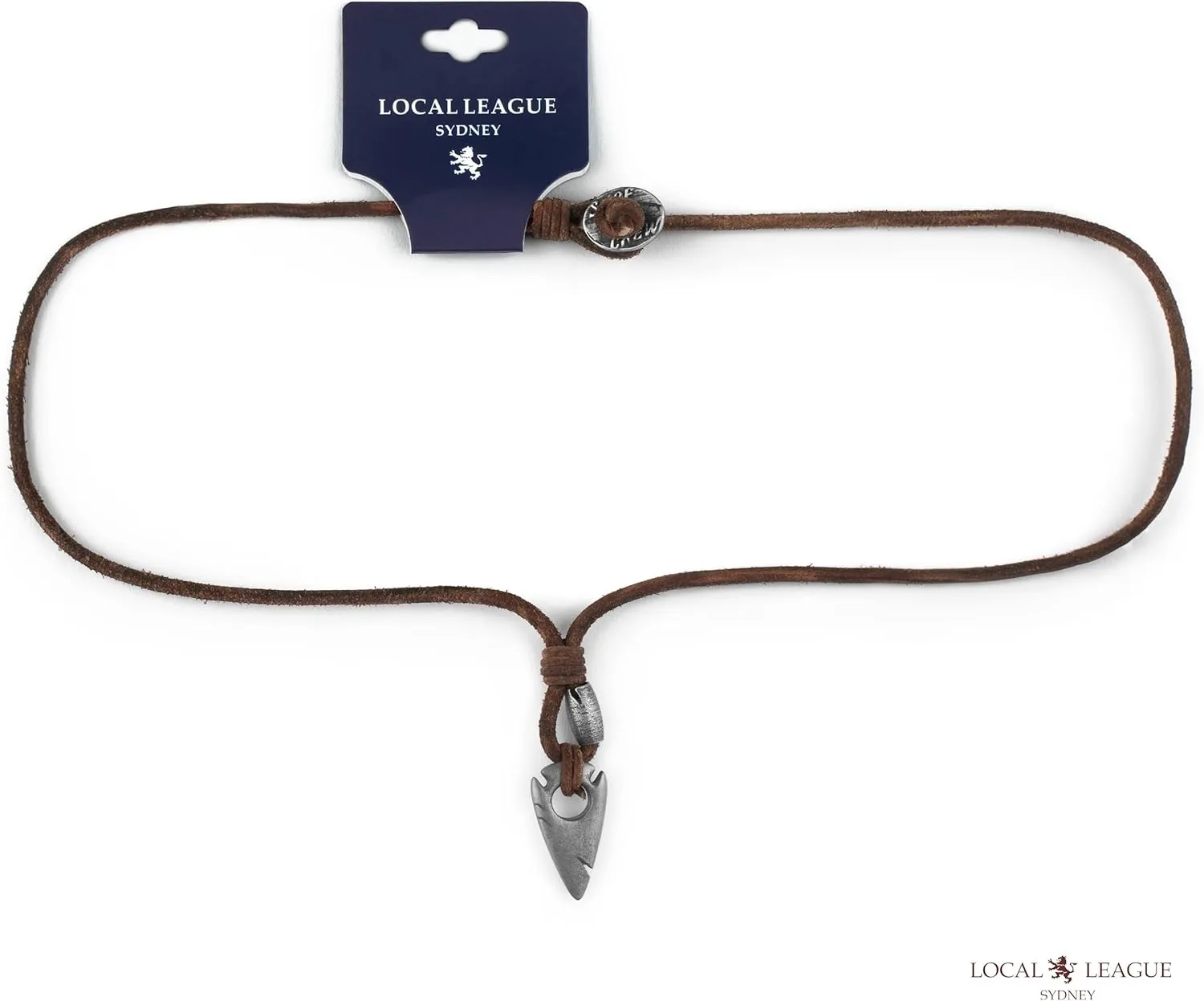 Mens Necklace with Cross/Tooth/Arrowhead/Surfboard/Tusk Pendant SURF-INSPIRED STYLE Leather Cord for Men, Boys Boyfriend Holidays Vacation BEACH Party Tribal Festival Imitation