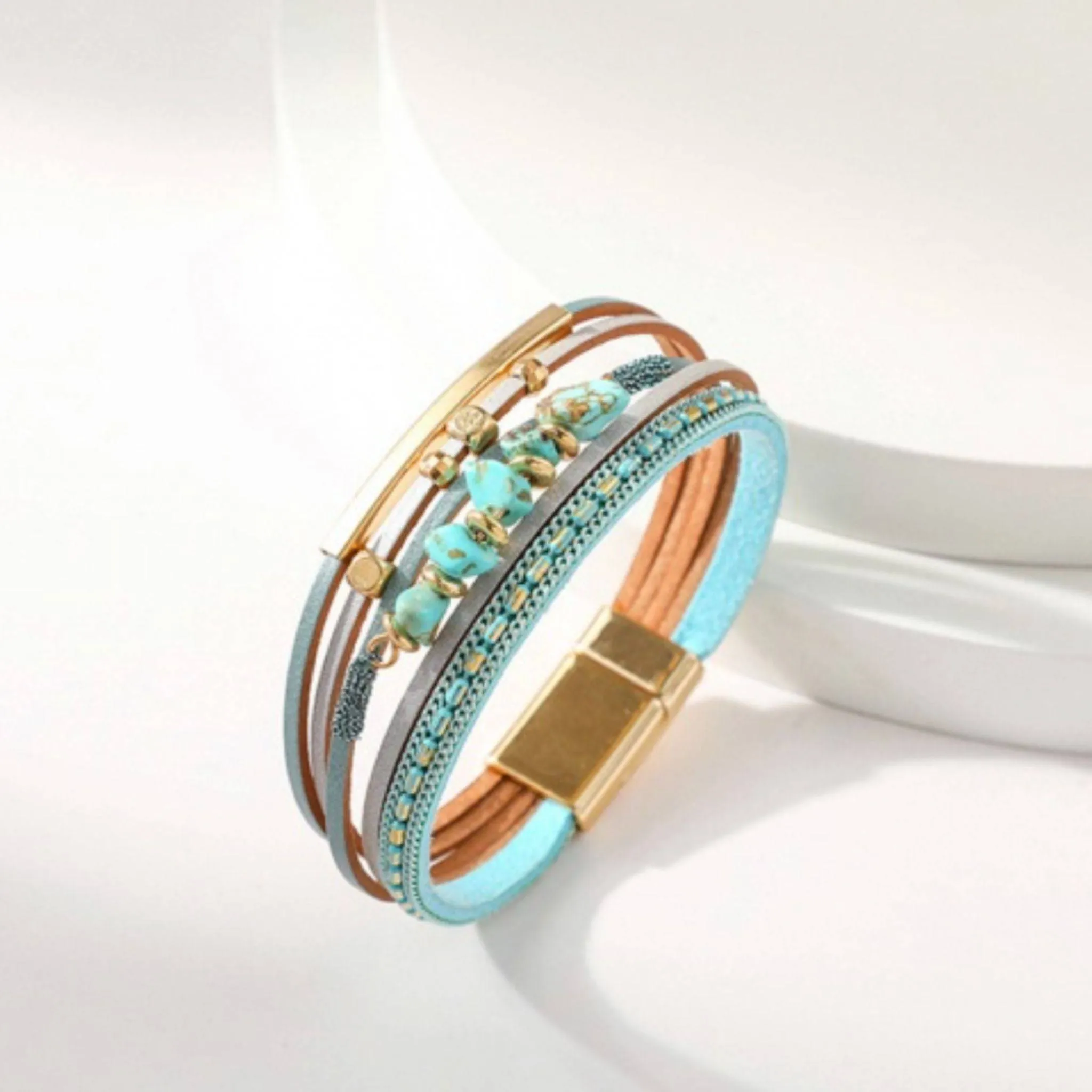 Moment of Zen Layered Stone Bracelet