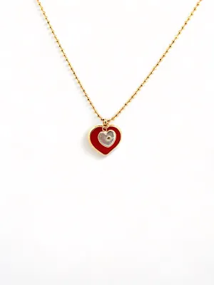 Mommy And Me Heart Necklace
