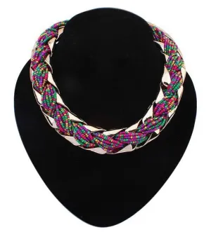 New fashion Bohemian style Punk Fashion Simple Metal braid Twist Chain necklaces & pendants woman's Necklace