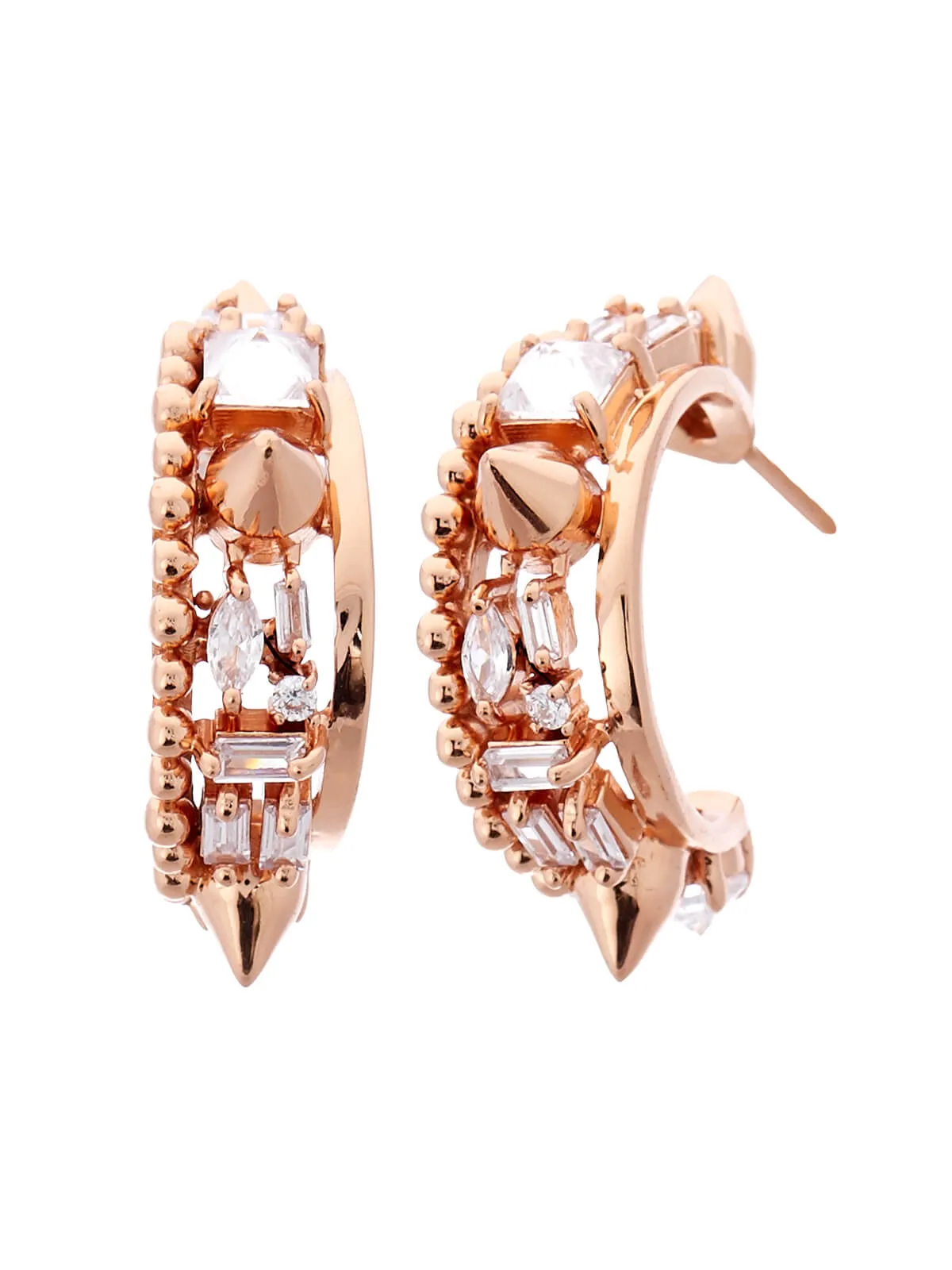 Orion Gold Crescent Hoop Earrings