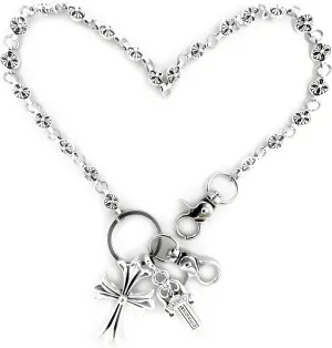 Pants Chain for Men & Women - Biker Cross Wallet Chain. Trousers Pocket & Belt Key Chains