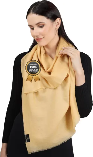 PASHWRAP 100% Himalayan Cashmere Wrap | Lightweight Cashmere Scarf | Ultra Thin Kashmiri Pashmina Shawl | Ideal For Travel