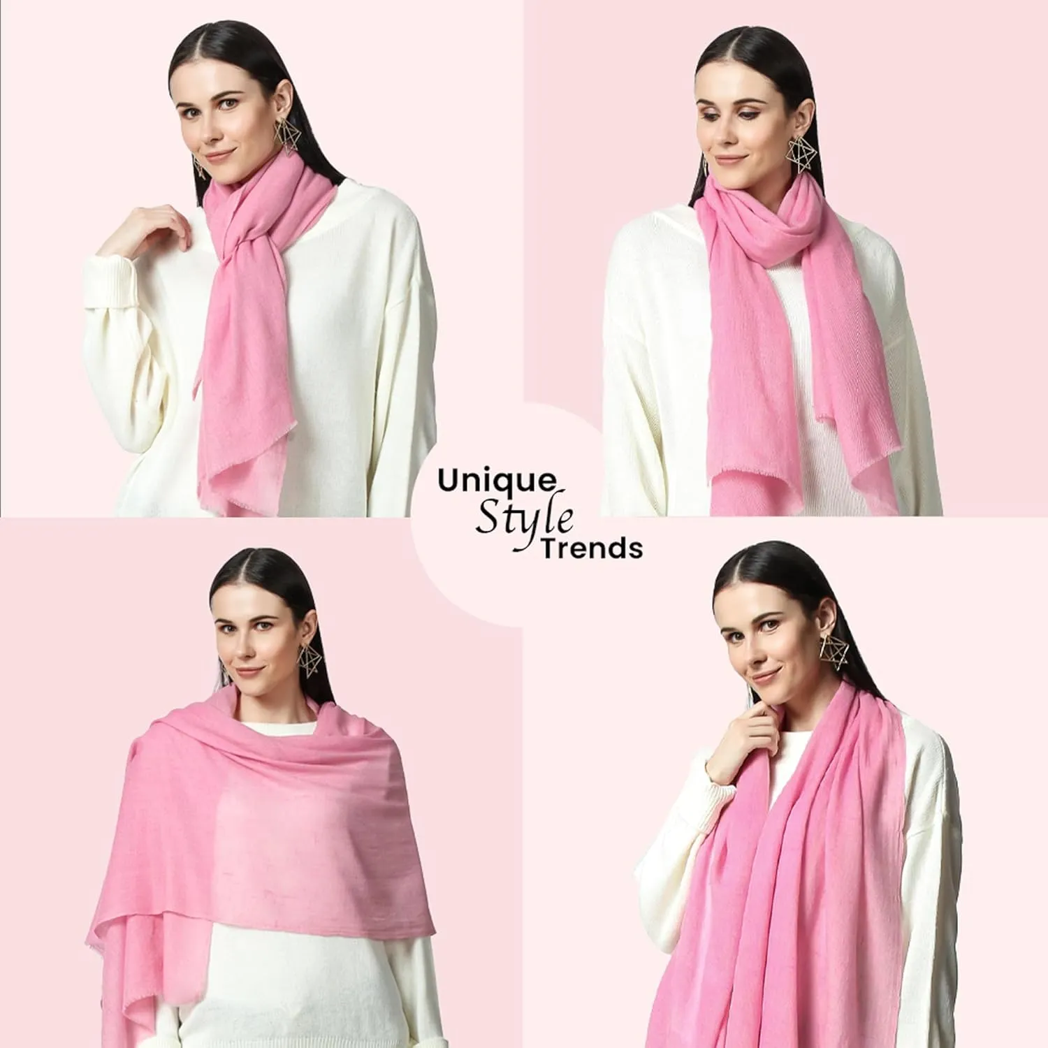 PASHWRAP 100% Himalayan Cashmere Wrap | Lightweight Cashmere Scarf | Ultra Thin Kashmiri Pashmina Shawl | Ideal For Travel