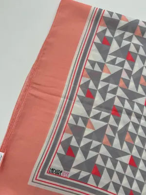 Peach and Grey Scarf