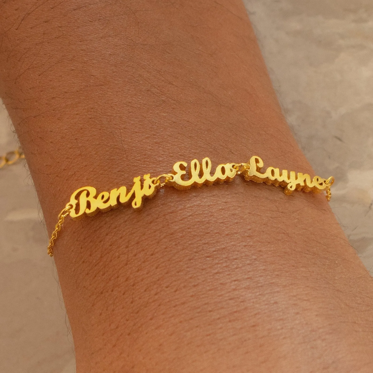 Personalized Custom London Multiple Name Bracelet