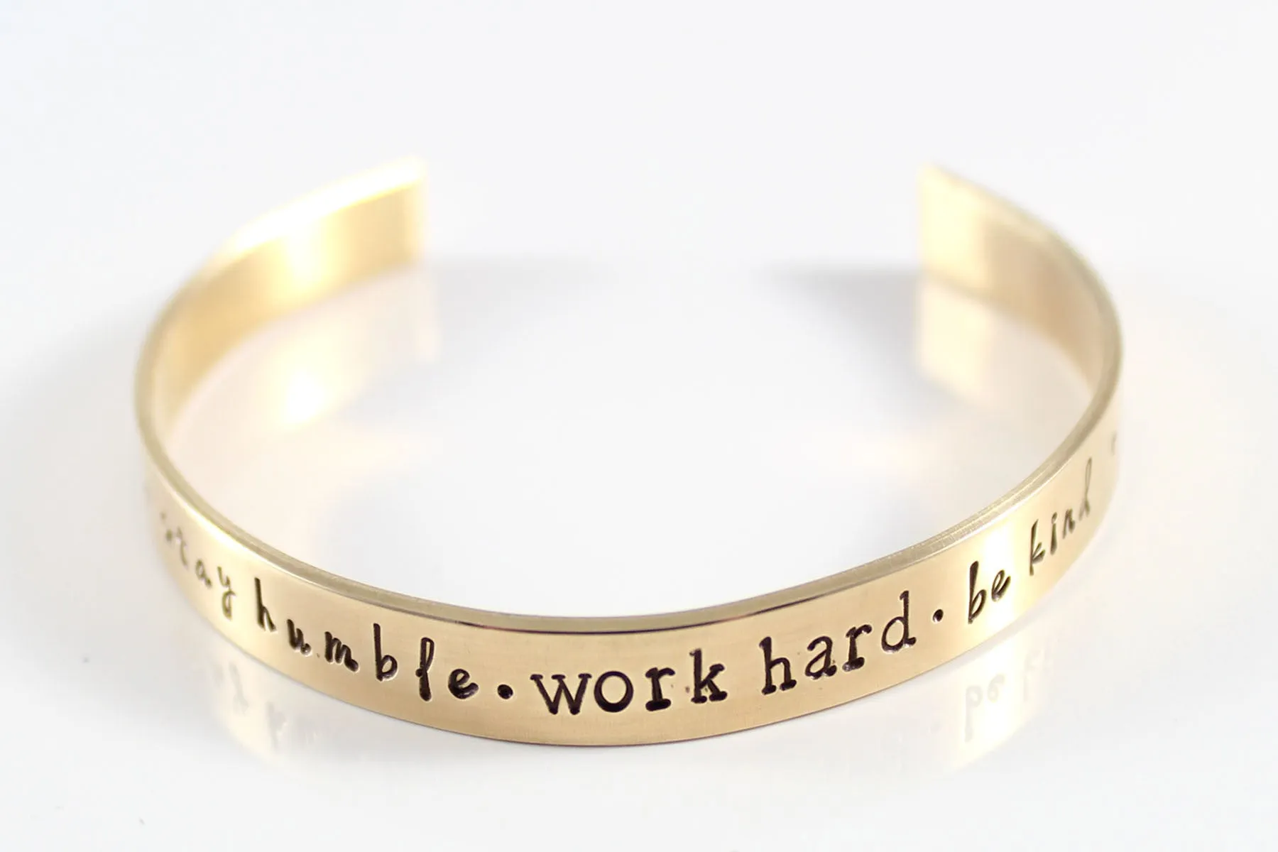 Personalized Gold Cuff Bracelet | Custom Message Jewelry, Nu Gold Cuff Bracelet, Small Gifts for Her, Custom Metal Bracelet