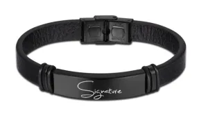 Personalized Leather Bracelet