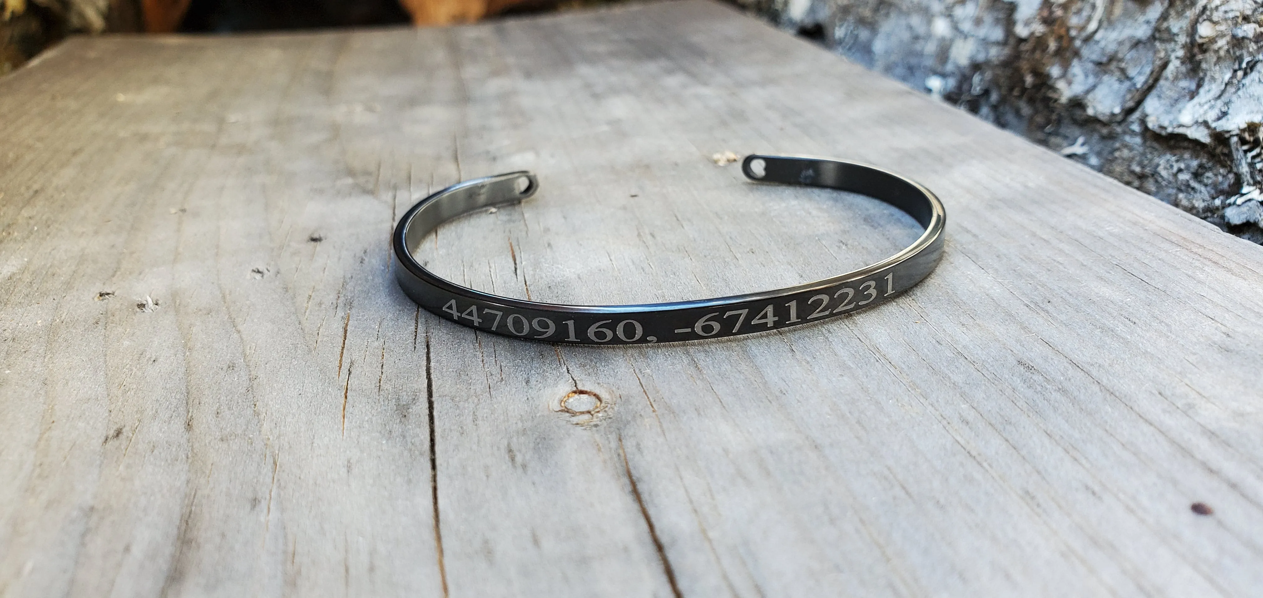 Personalized Rose Gold Cuff Bracelet