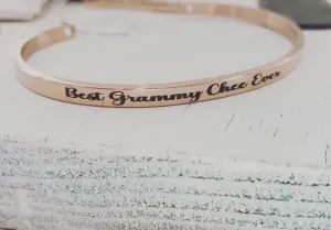 Personalized Rose Gold Cuff Bracelet