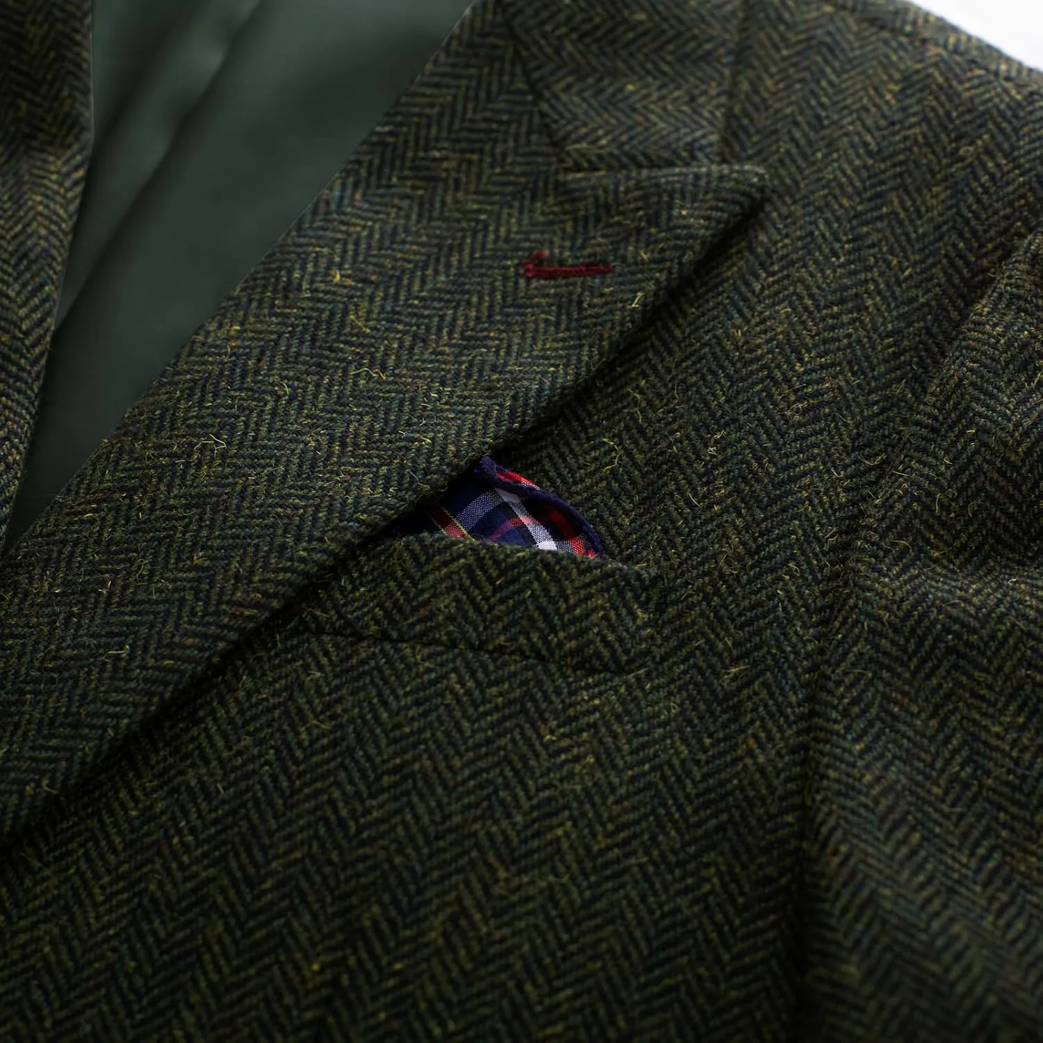 PJ PAUL JONES Men's Vintage Herringbone Tweed Blazers British Wool Blend Sport Coat Jacket