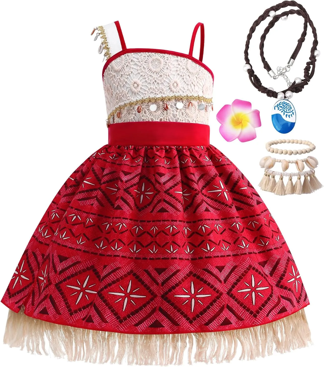 Princess Costume for Girls,Princess Dress for Kids with Accessories,Halloween Costume for Girls Kids Dress Up