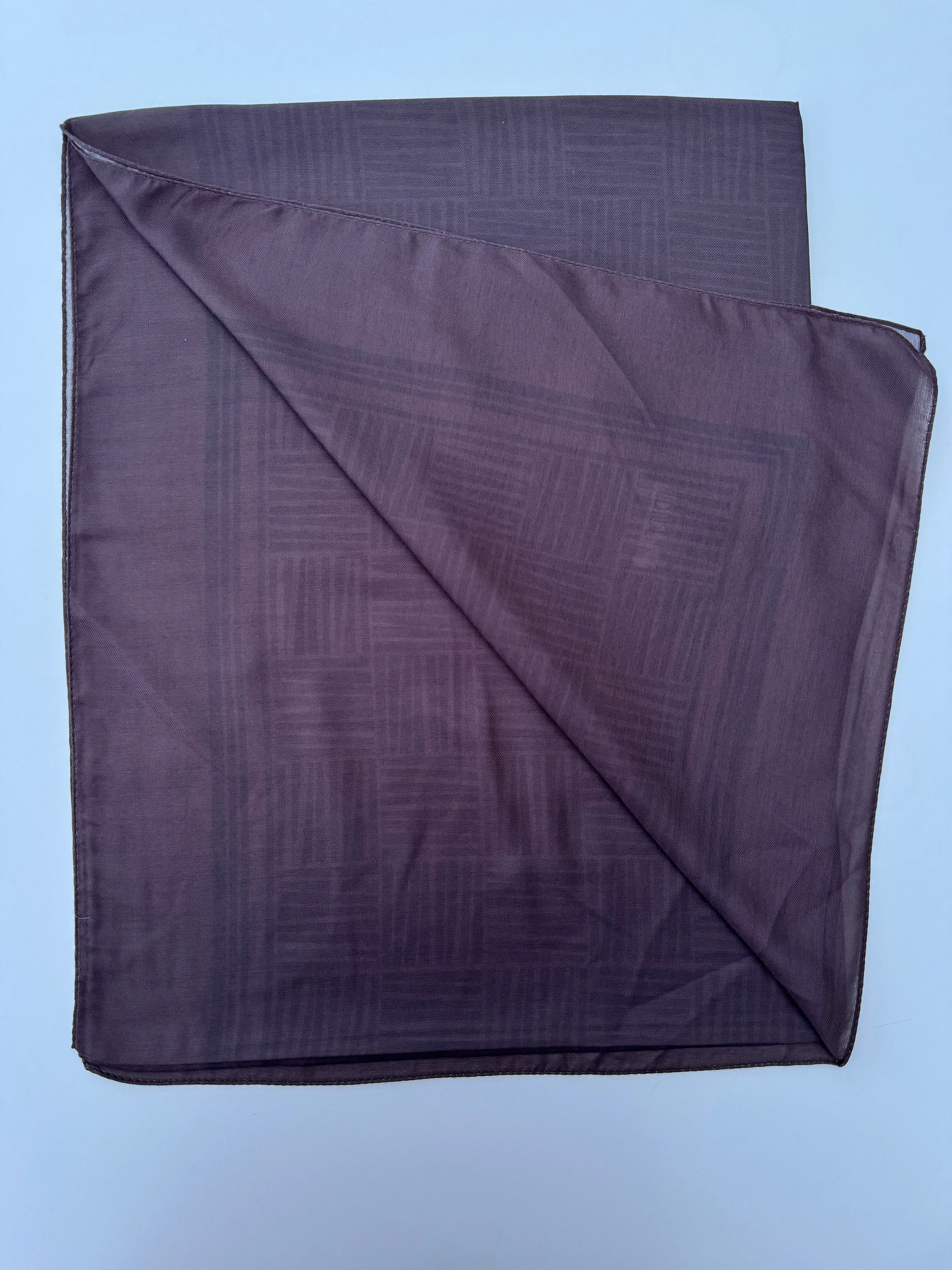 Purple-Taupe Lined Jacquard Scarf
