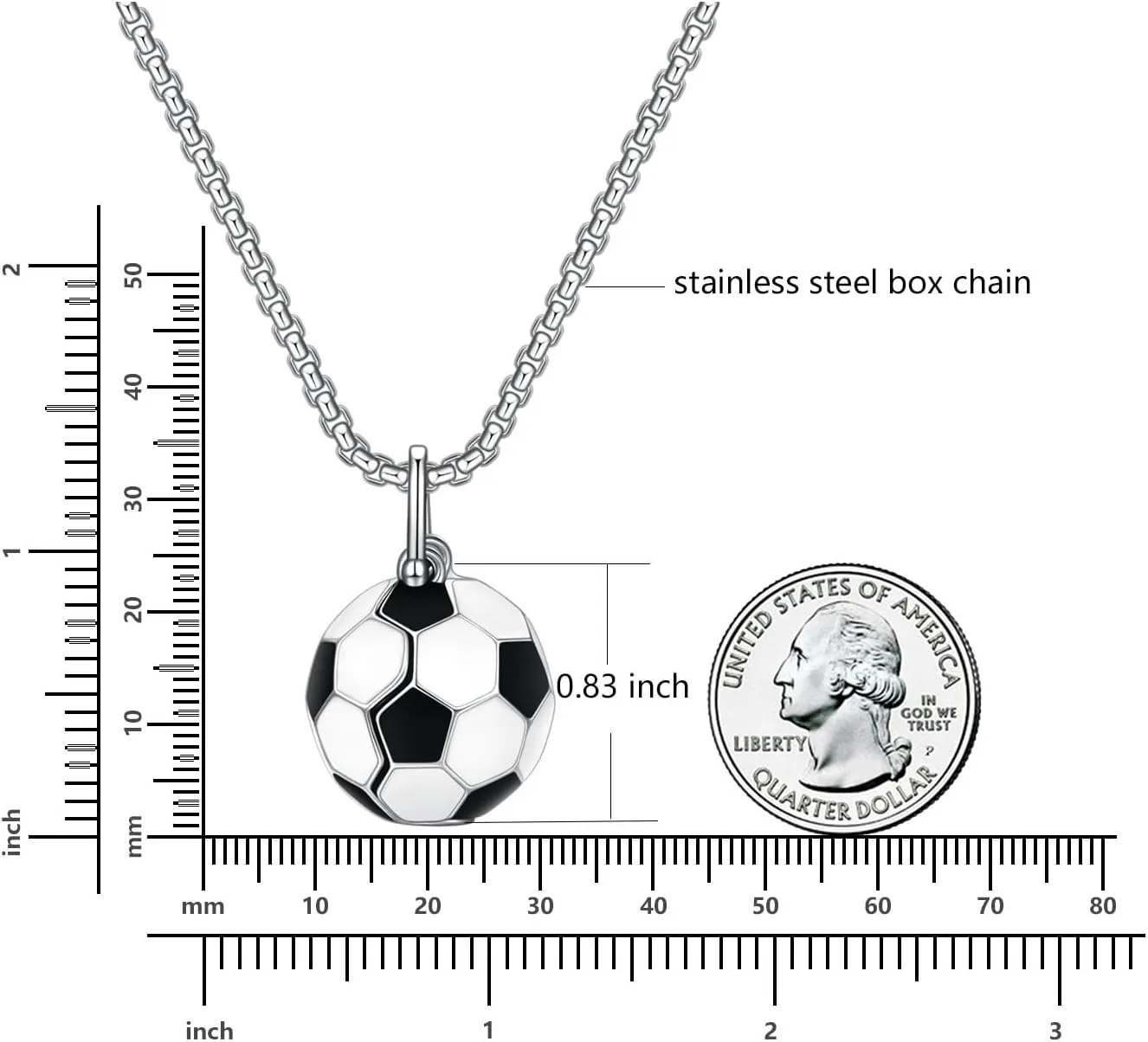 Rnivida Soccer Jewelry Gifts Engraved Christian Bible Verse,Soccer Pendant Necklace to Hold photos Inside for Men and Women