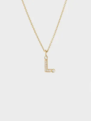 Simple L Necklace