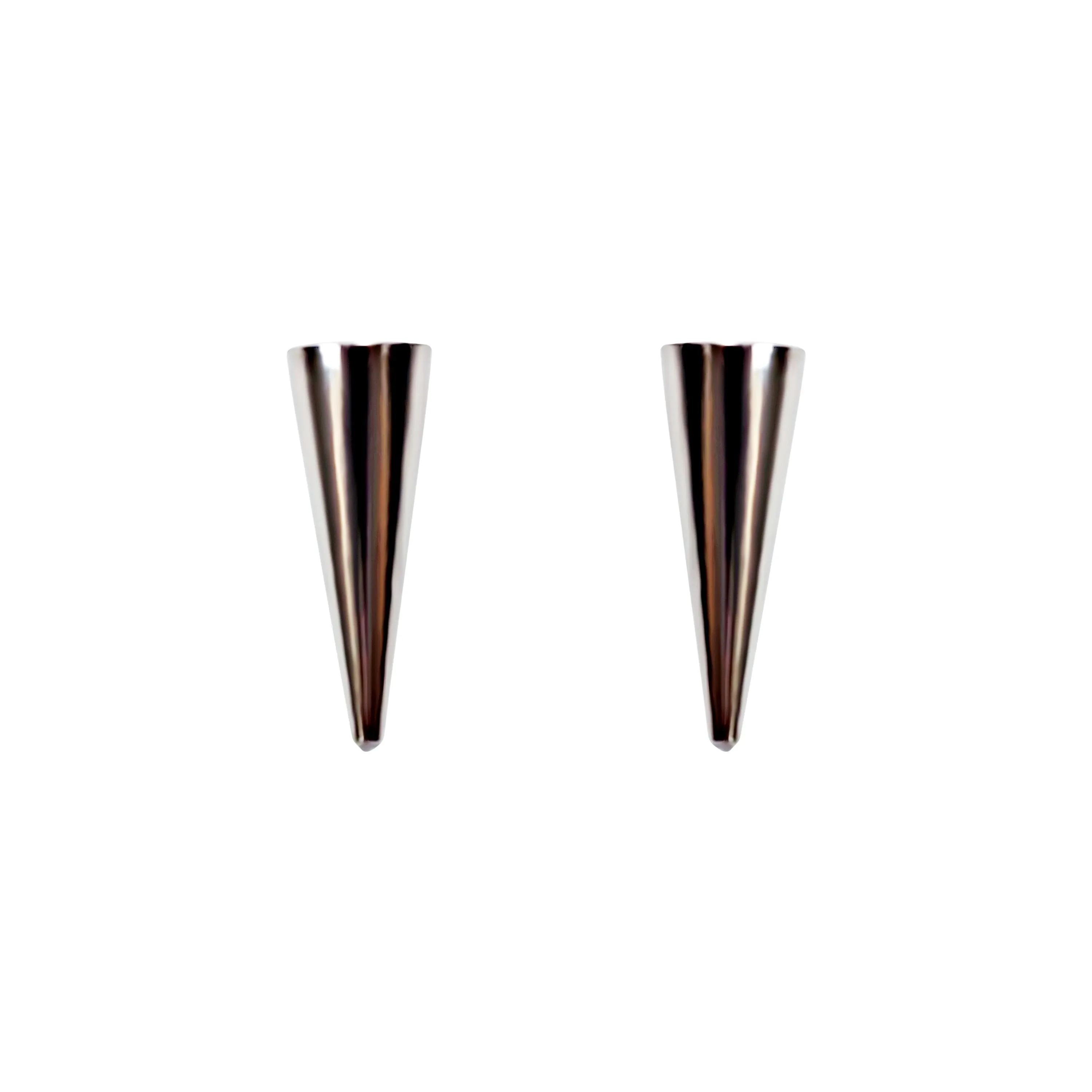 Small Silver Spike BTS K-POP Invisible Clip On Earrings