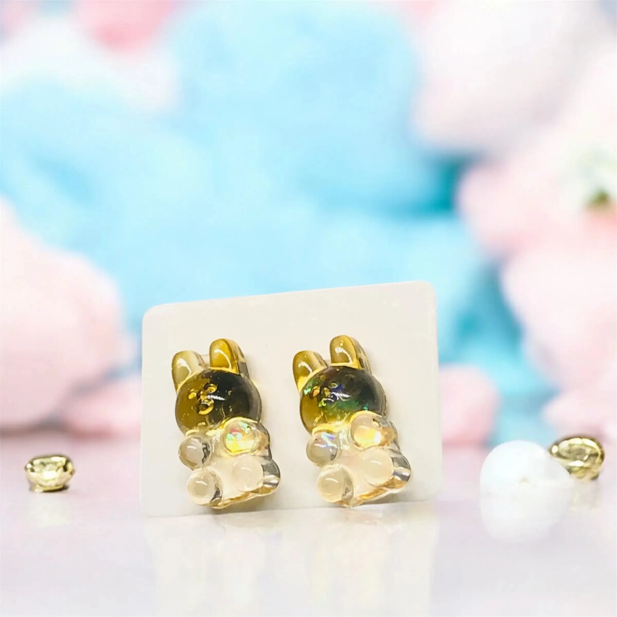 Sparkle Rabbit Studs