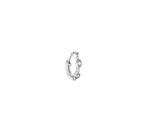 Stone Yasmine white gold Tiny hoop