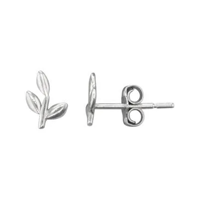 Tiny Stud Earrings: Leaves
