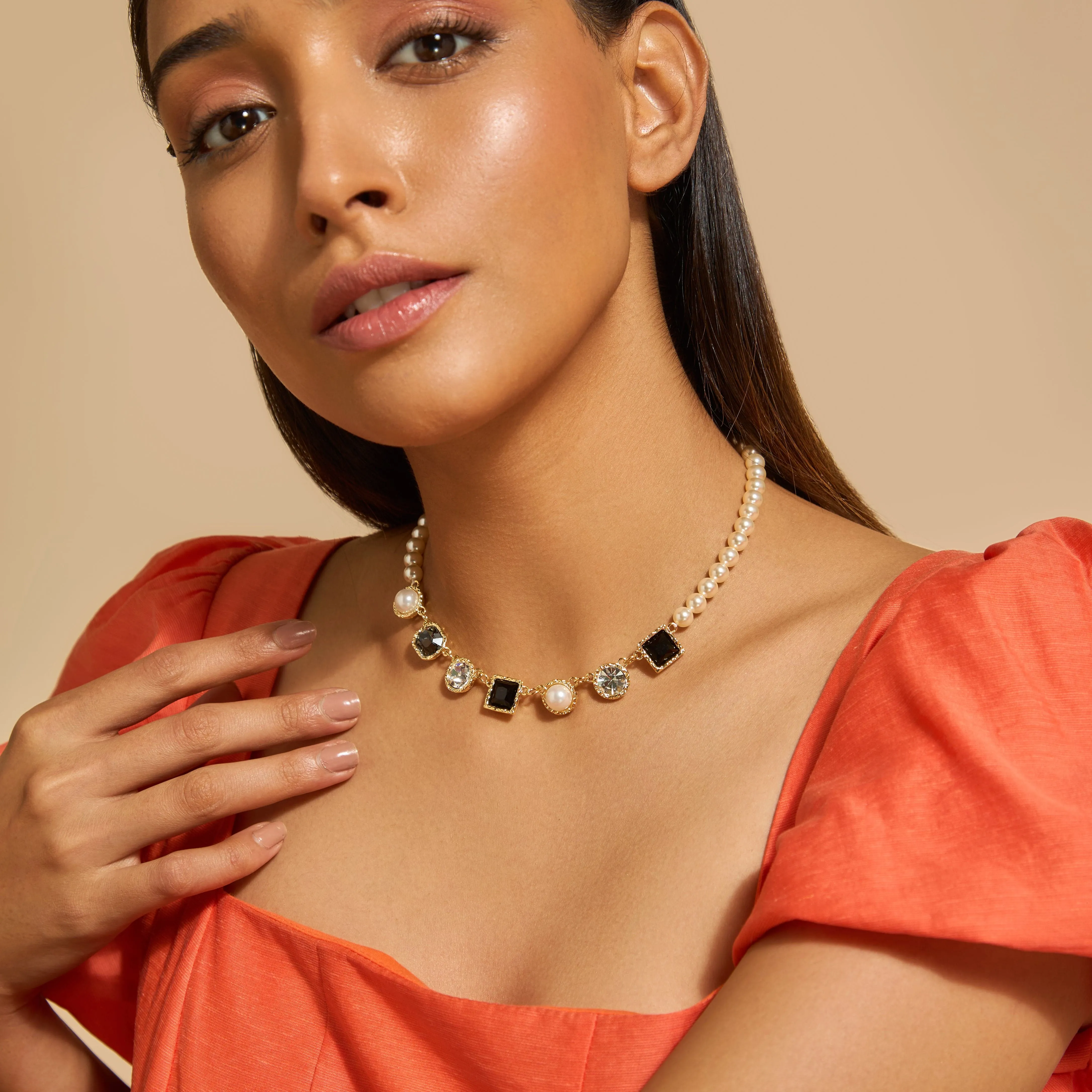 Trendy Pearl Necklace 174337