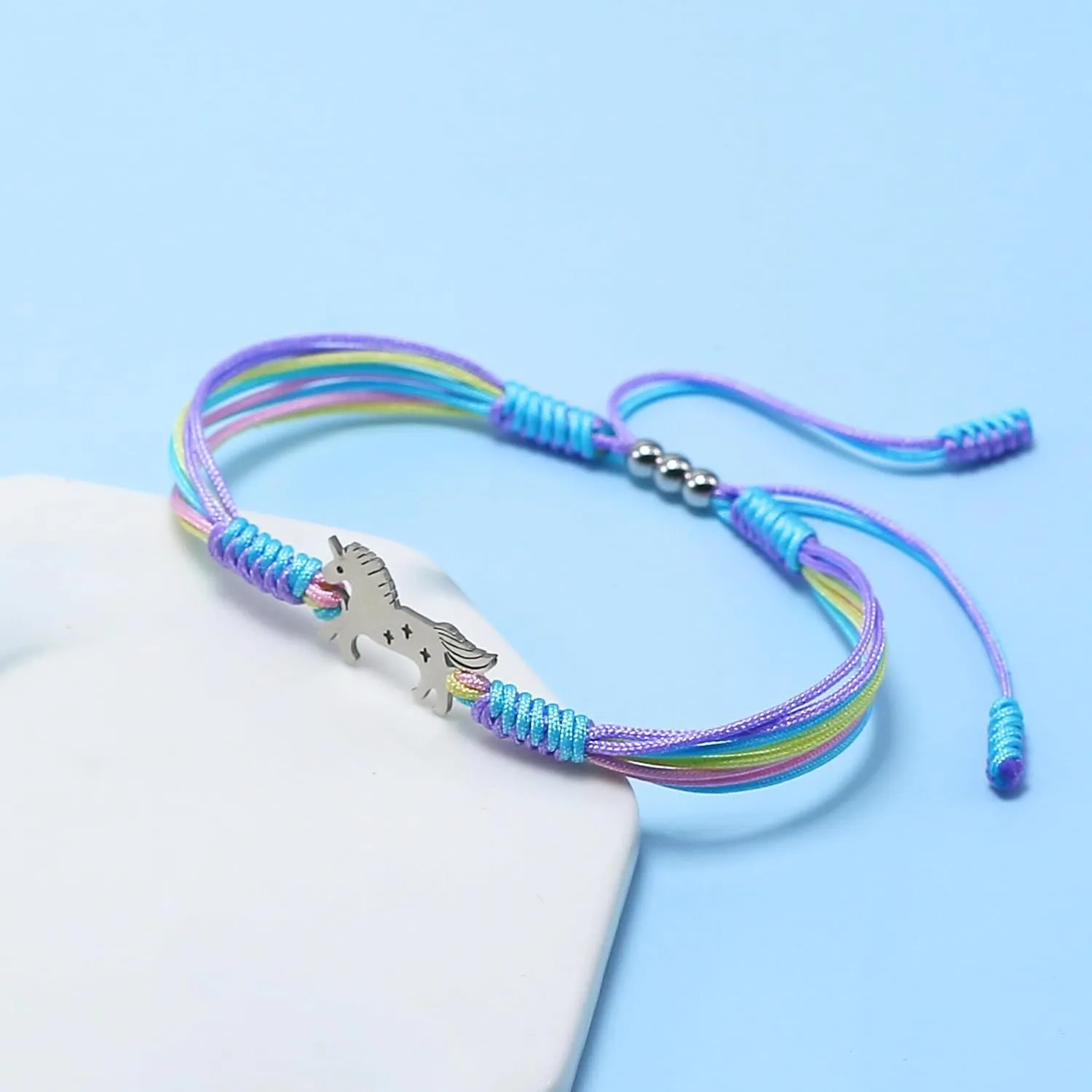 Unicorn Magical Graduation Bracelet, Lucky and Protection String, Inspirational Gift for High School College, Surfer Adjustable for Him, Her, Daughter (Unicorn Magical)