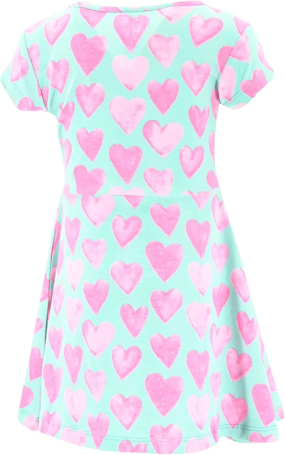 Unique Baby Girls' Short Sleeve Everyday Printed Dresses for Kid and Toddler, Sizes 2T-12Y