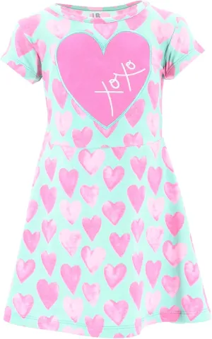 Unique Baby Girls' Short Sleeve Everyday Printed Dresses for Kid and Toddler, Sizes 2T-12Y