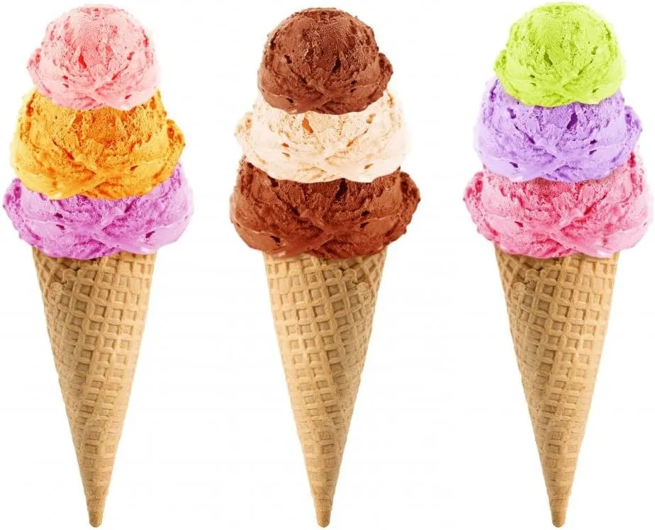 Wallmonkeys Ice Cream Cone Wall Decal Peel and Stick Graphic WM50309 (24 in W x 21 in H)