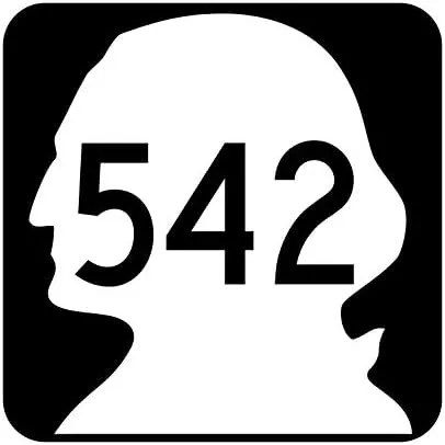 Washington State Route 542 Sticker R2952 Highway Sign Road Sign Vinyl Decal Wall Laptop Car Bumper Sticker 5"
