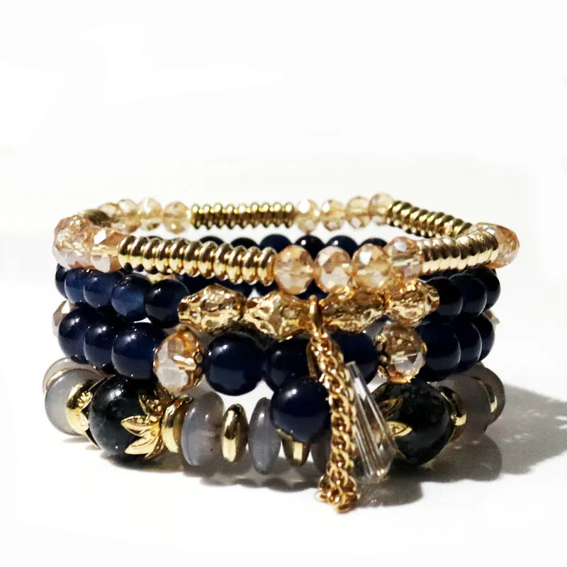 Wholesale Bohemian Crystal Glass Beads Bracelet