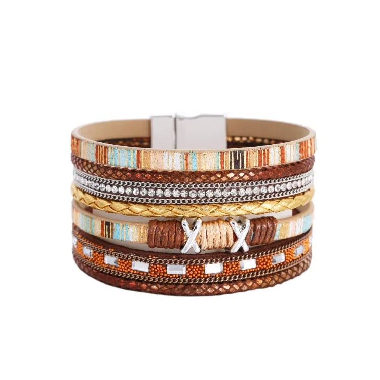 Wholesale Bohemian Ethnic Style Wide Bracelet