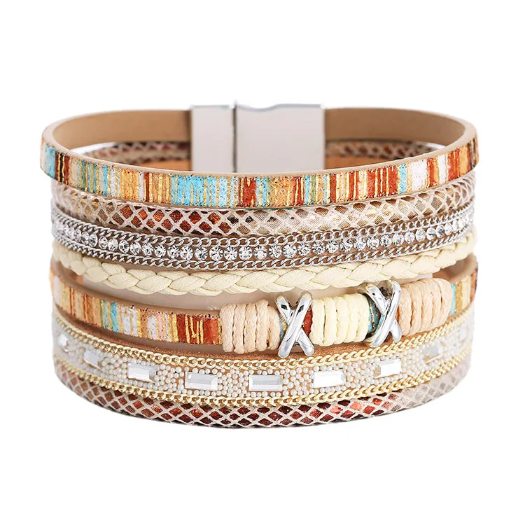 Wholesale Bohemian Ethnic Style Wide Bracelet