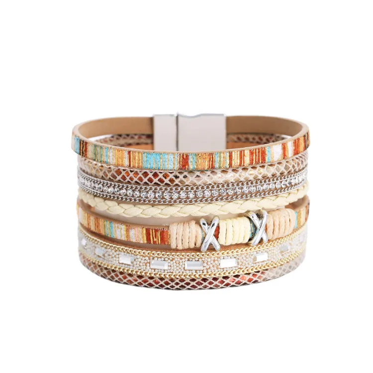 Wholesale Bohemian Ethnic Style Wide Bracelet