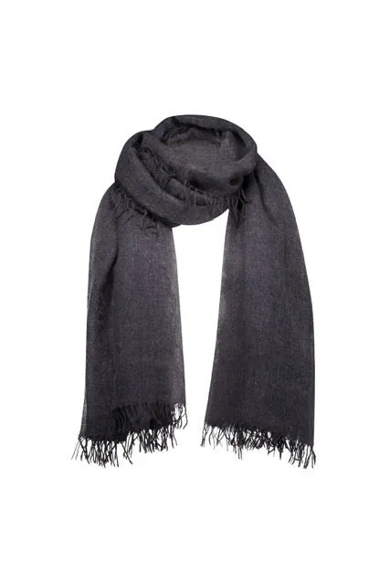 Yarnsmith Clover Cashmere Luxury Scarf Steel