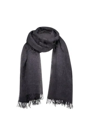 Yarnsmith Clover Cashmere Luxury Scarf Steel