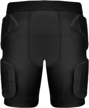 Youth Kids 5-Pad Football Girdle Padded Compression Shorts Rib Protectors Pants for Snowboard,Skate,Rugby Youth Adult Black
